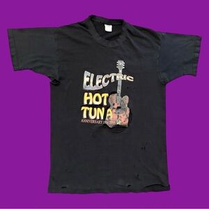 Distressed 90s Electric Hot Tuna Anniversary Tour Tee